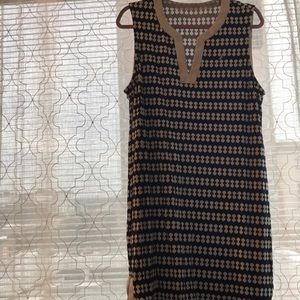 Nautica navy and white stretch dress